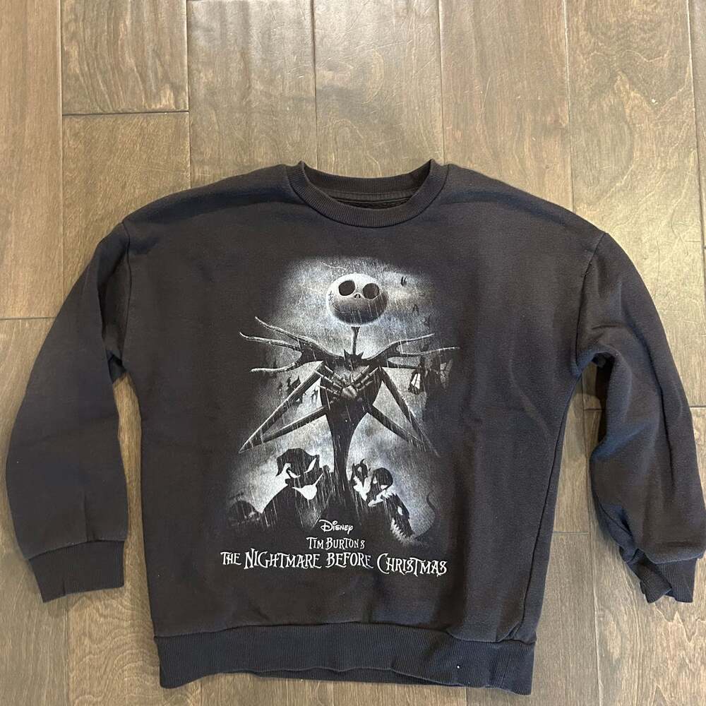 Disney The Nightmare Before Christmas Kid's Jack Night Sky Sweatshirt